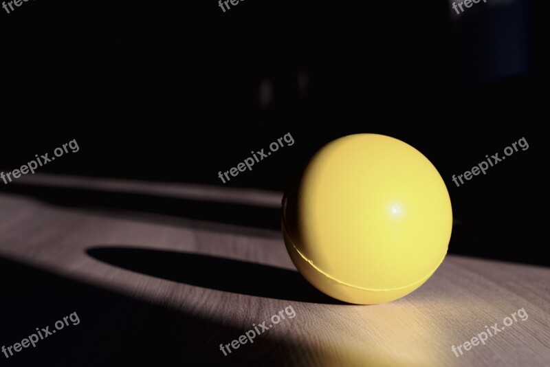 The Ball Sphere Yellow Shadow Evening