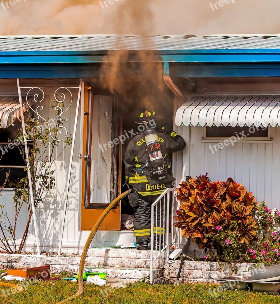 Fire Smoke Hose Free Photos