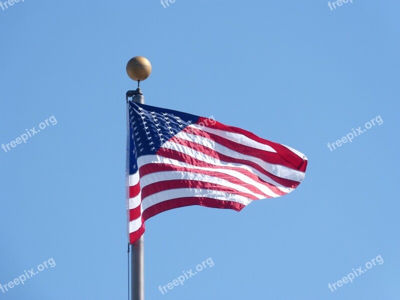 American Flag Waving Flag Patriotism American Flag Free Photos