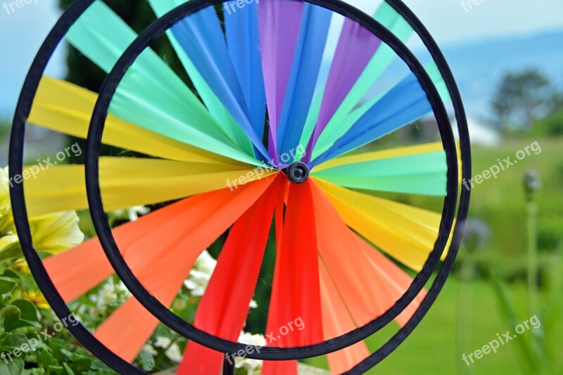 Pinwheel Colorful Wind Turn Children