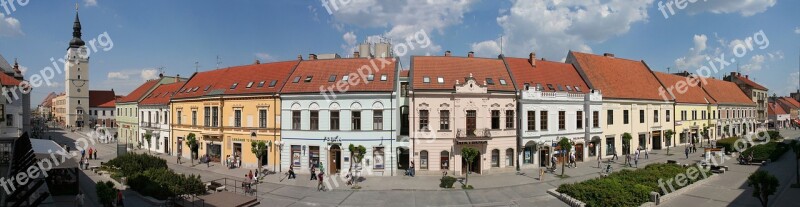 Trnava City Main Street Panorama Free Photos