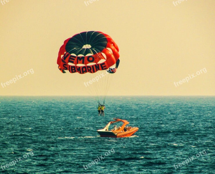 Paragliding Sea Sport Fly Sky Extreme