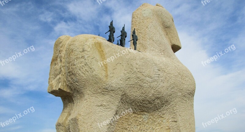 Cyprus Ayia Napa Sculpture Park Trojan Horse Warriors