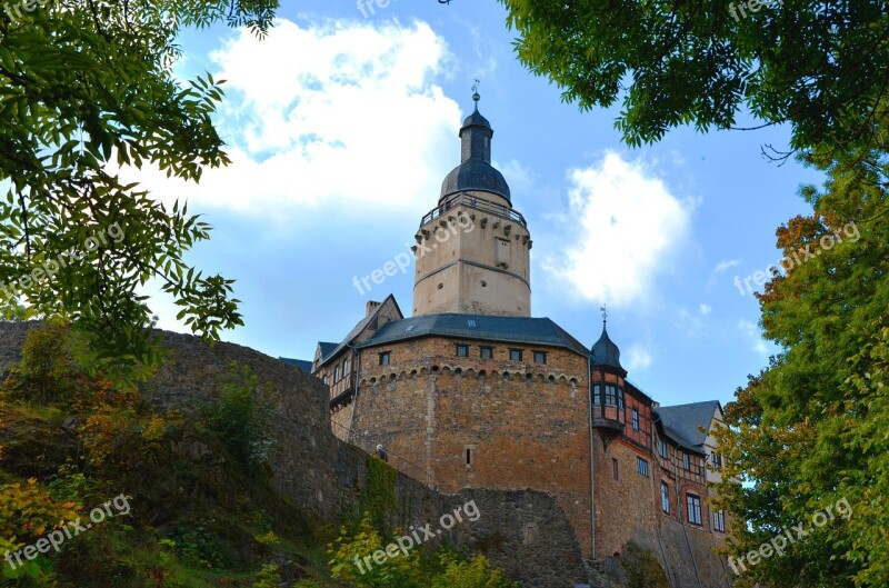 Castle Falkenstein Castle Tower Wall Sky