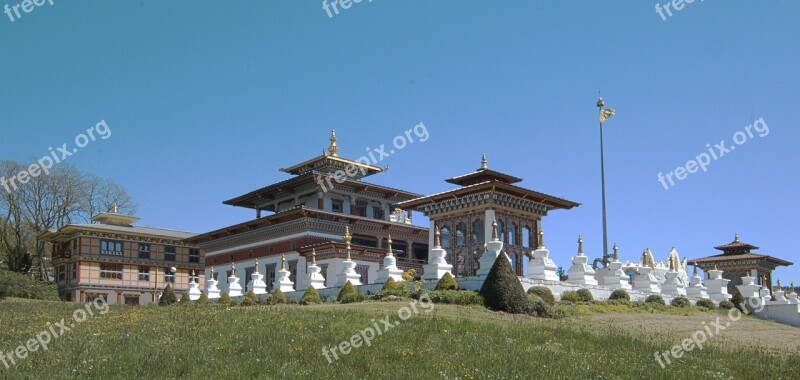 Temple Buddhist Thousand Buddhas Toulon On Arroux Pond On Arroux