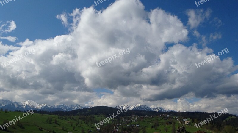 Mountains Tatry The High Tatras Sky Top View