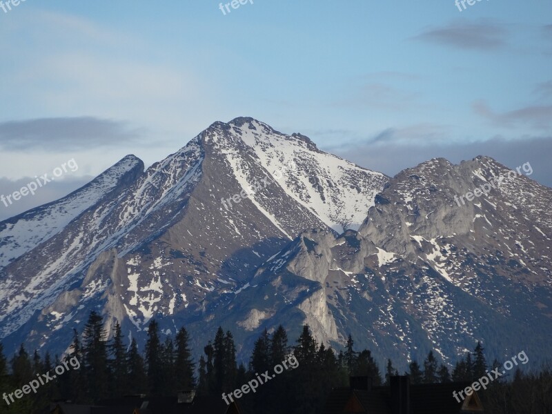 Mountains Tatry The High Tatras Landscape Top