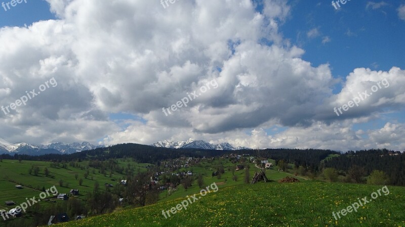 Mountains Tatry Top The High Tatras Landscape