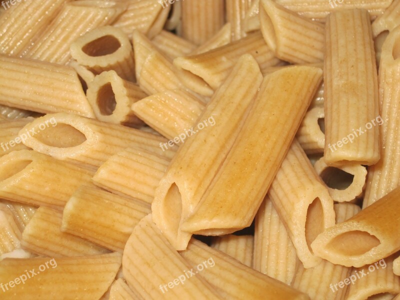 Pasta Noodles Whole Wheat Cuisine Food