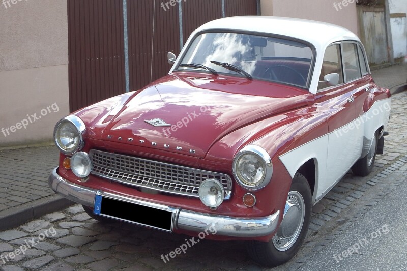 Auto Oldtimer Historically East Germany Wartburg Castle