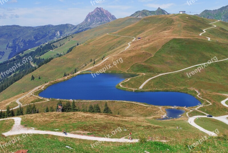 Reservoir Thurn Paß Pinzgau Mountains Nature