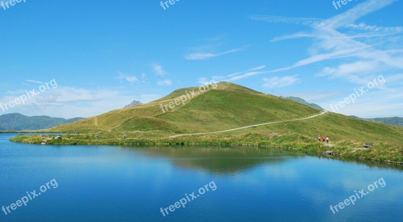 Mountains Lake Austria Pinzgau Thurn Paß