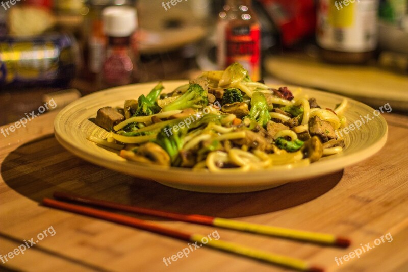 Udon Wok Bamboo Free Photos