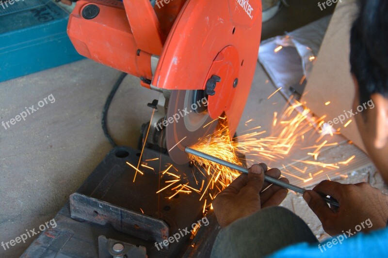 Grinder Sparks Metal Tool Steel