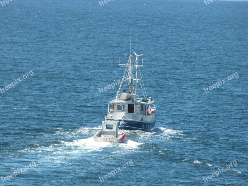 Canada Ferry Travel Ship Blue