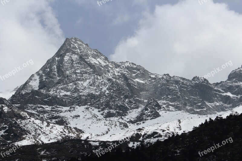 Snow Mountain Nature Mountain Range Free Photos