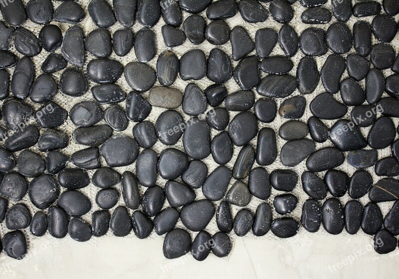 Pebbles Pebble Mat Decorative Stones Wall For The Embarrassed Black Grey