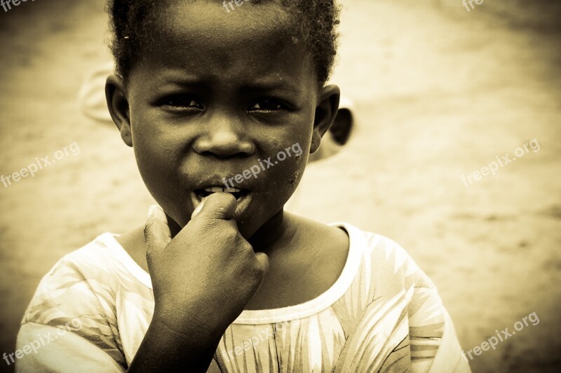 African Child Joy Sadness Free Photos