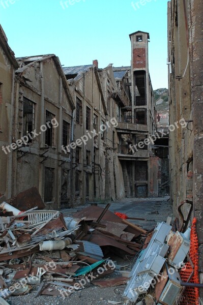 Industrial Ruins Mine Building Old