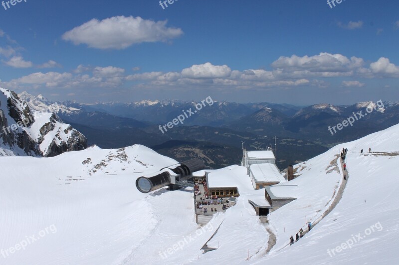 Mountain Station Karwendel Alpine Mountains Panorama