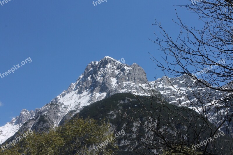 Karwendel Alpine Bavaria Mountains Nature