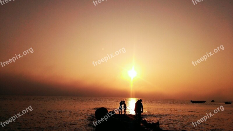 Background Xiamen Sunset The Sea Free Photos