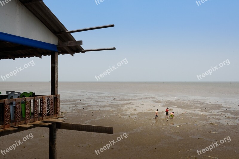 Low Tide Razor Clam Digging