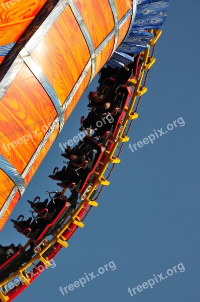 Fair Roller Coaster Spa Year Market Colorful