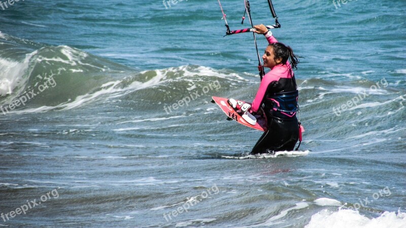 Kite Surf Sport Sea Surfer