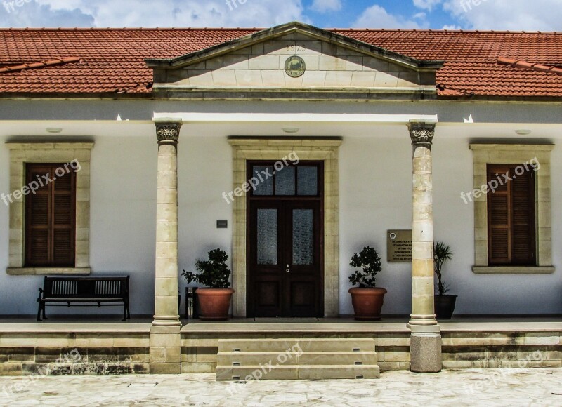 Cyprus Kiti Community Hall Architecture Neoclassic