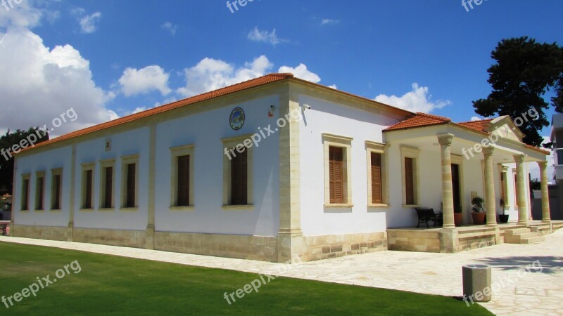 Cyprus Kiti Community Hall Architecture Neoclassic