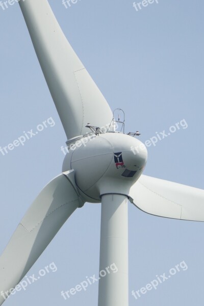 Wind Power Rotor Close Up Eco Energy Forward