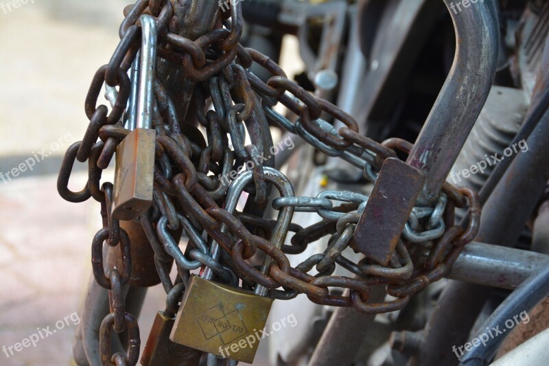 Chain Lock Security Padlock Protection