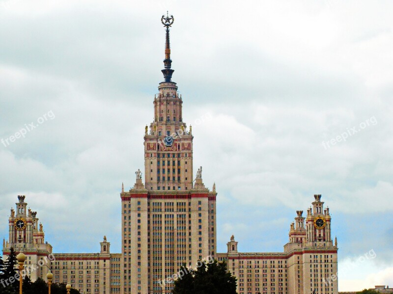 Moscow University Lomonosov Architecture Stalin