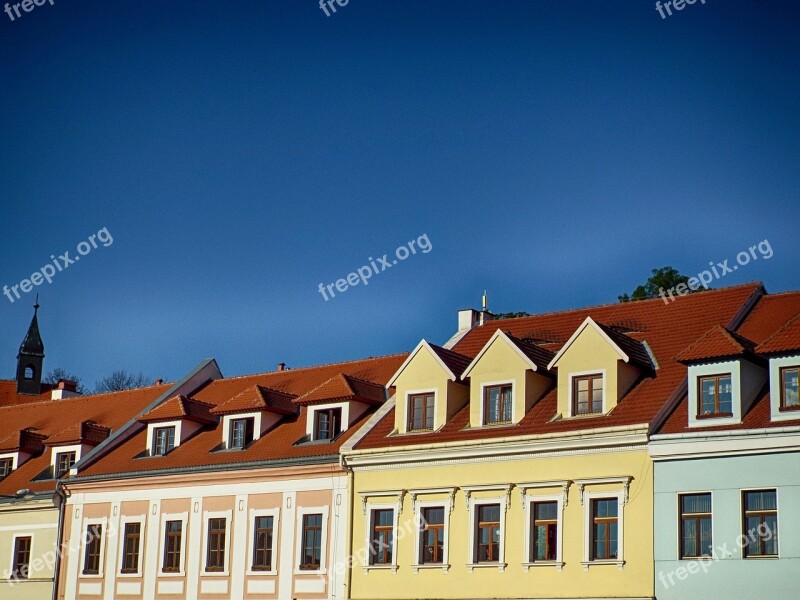 City Houses Roof Window Historical Houses