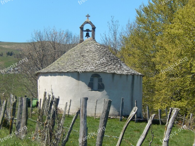 Chapel Auvergne Field Nature Free Photos