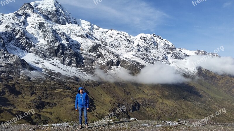 Andes Peru Mountain Landscape Male