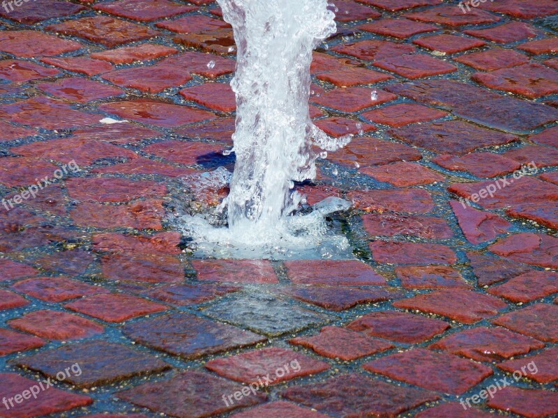 Water Drop Of Water Fountain Moist Heat