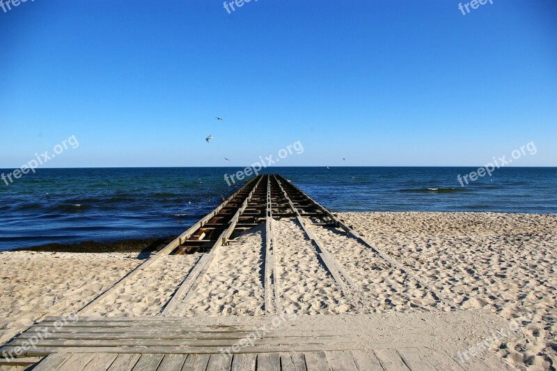 Pir Coastal Sea Straight Beach