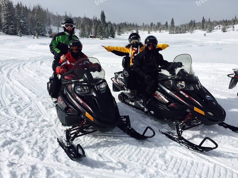 Snowmobiling Colorado Lifestyle Snow Free Photos