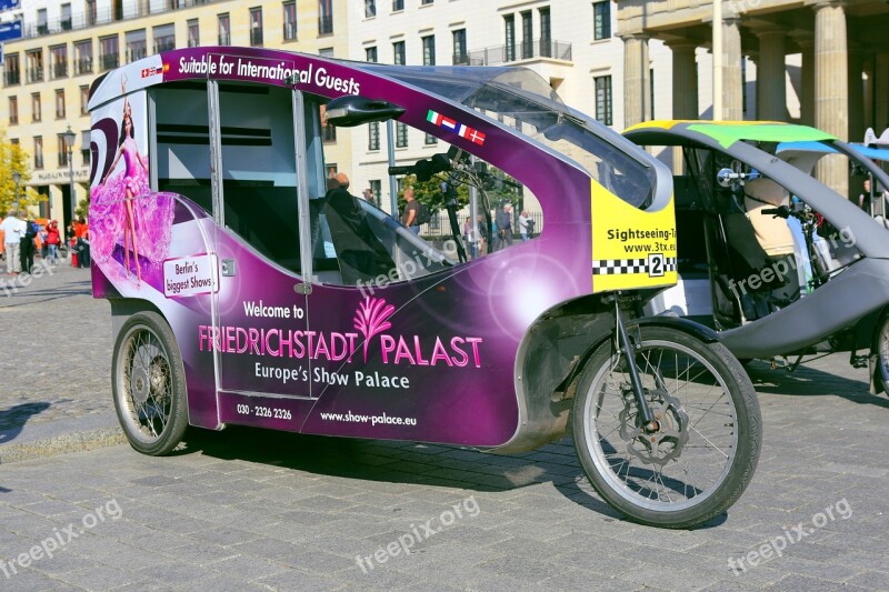 Bicycle Taxi Berlin Capital Berlin Center Transport