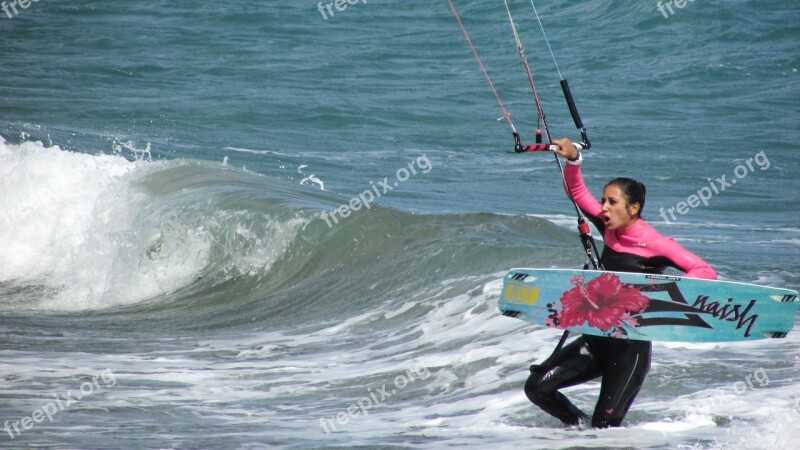 Kite Surf Sport Sea Surfer