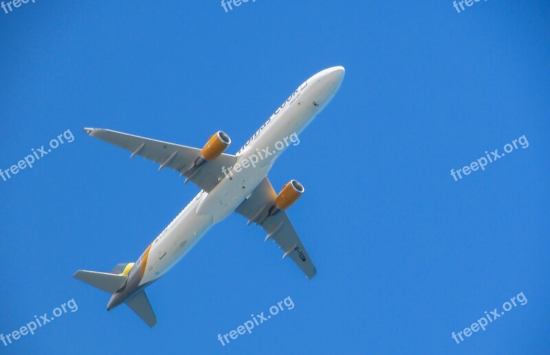 Airplane Flying Above Sky Aircraft