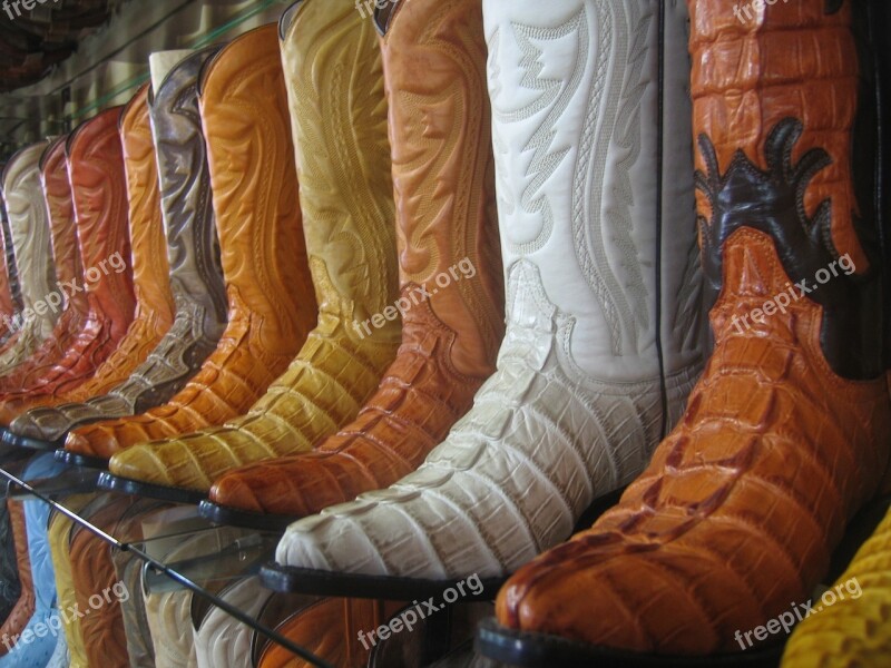 Cowboy Boots Shelves Styles Shoe Boot