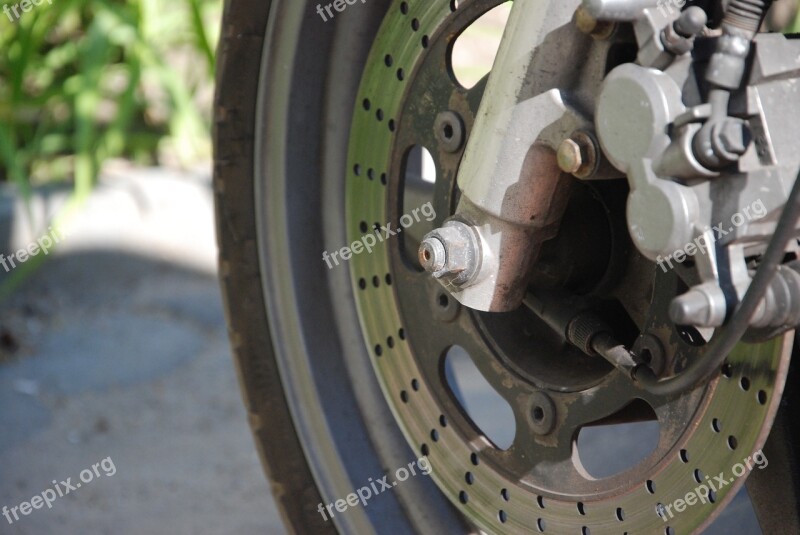 Wheel Brake Motor Motorcycle Free Photos