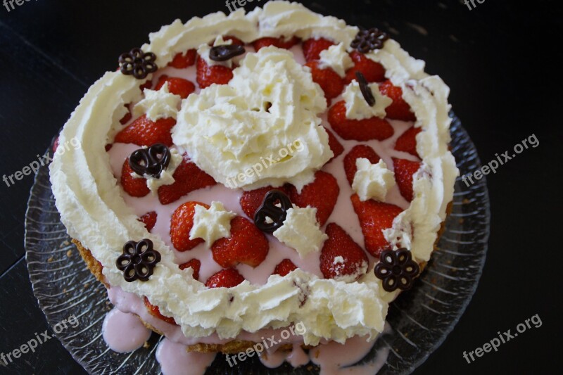 Mother's Day Birthday Cake Cake Strawberry Pie Cream Cake