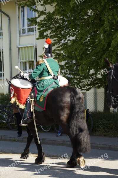 Drum Drummer Beritten Horse Guard