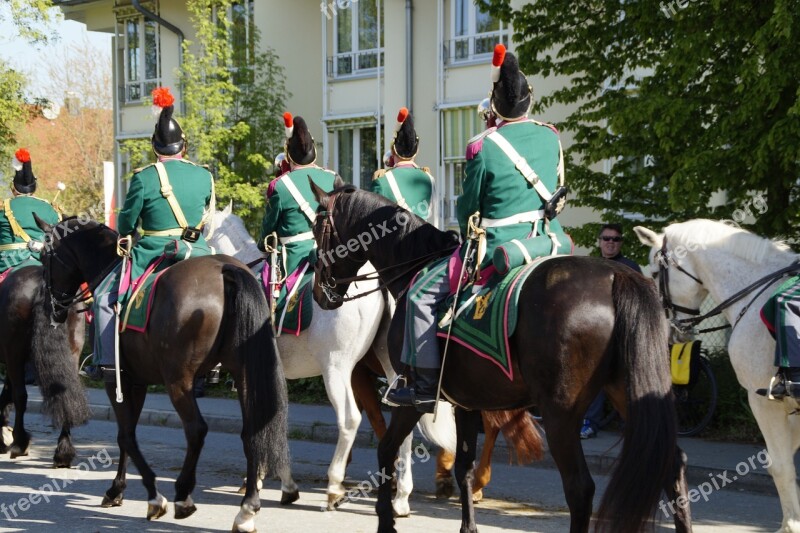 Guard Soldiers Beritten Military Horses