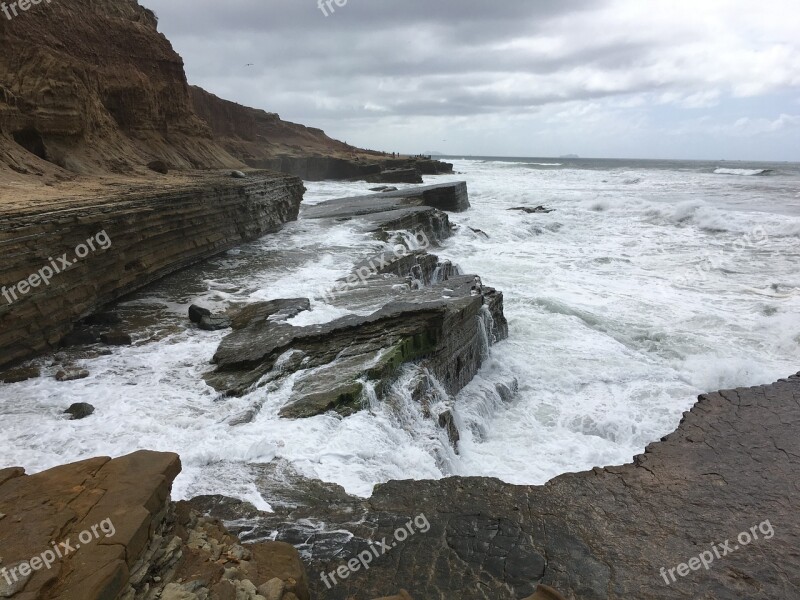 Ocean Southern California Coast Sea Sky