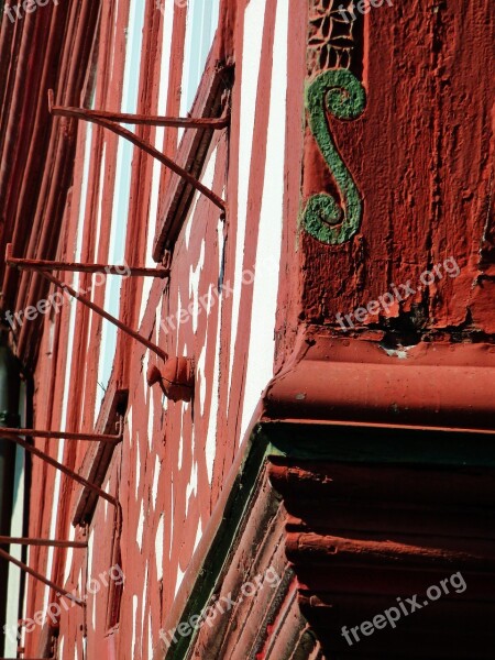 Truss Fachwerkhaus Facade Window Gable